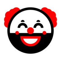émoticône de clown mignon png