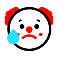 söt clown uttryckssymbol png