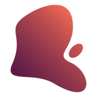 Abstract Gradient Blob Shape png