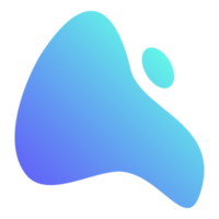 abstrakte Gradienten-Blob-Form png