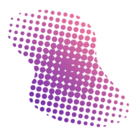 Blob Shape Gradient Halftone png