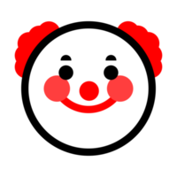 Cute Clown Emoticon png