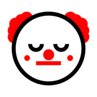 söt clown uttryckssymbol png