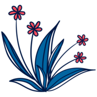 handgezeichnete Pastellblumen png