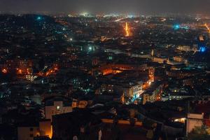 panorama de la ciudad de noche