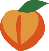 icône de pêche abricot frais png