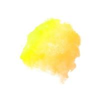 yellow color paint brush stroke design vector