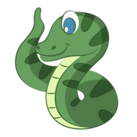 snake cartoon design on transparent background png