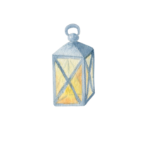Watercolor light lantern png
