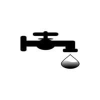 Ilustración de vector de icono de grifo de agua