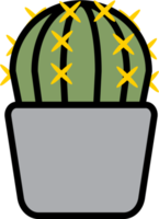 eenvoud cactus fabriek vlak ontwerp. png