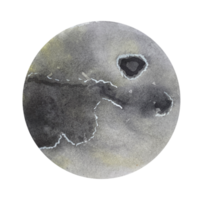 lune aquarelle.aquarelle illustration avec les planètes du système solaire png