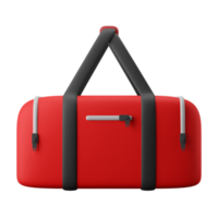 sporty carryall sport bag 3d icon illustration png