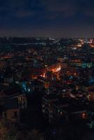 panorama of the night city photo