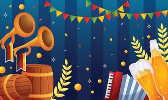 October Fest Festivity Background vector