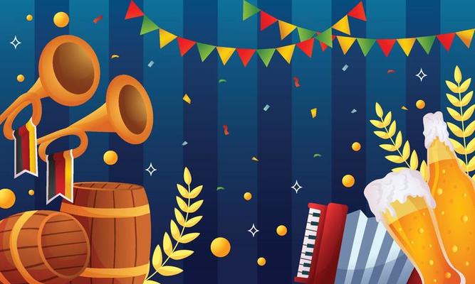 October Fest Festivity Background