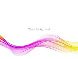 colorful wave style smooth modern background vector