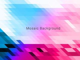 Abstract geometric mosaic pattern shape decorative background vector
