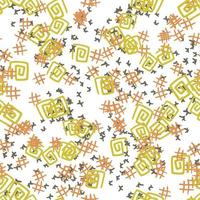 Fantasy messy freehand doodle geometric shapes seamless pattern.  Infinity ditsy scribble abstract card, layout. Creative background. Textile, fabric, wrapping paper. vector