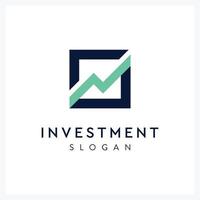 logo stock investment diagram for company vector