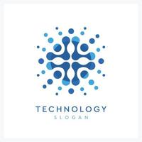 logotipo de inspiración de tecnología médica para empresas vector