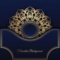 golden mandala  vintage ornament  background luxury vector