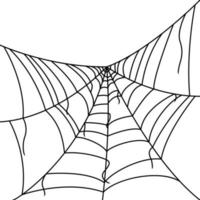 telaraña aislado sobre fondo blanco. vector