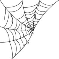 telaraña aislado sobre fondo blanco. vector