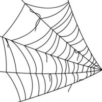 telaraña aislado sobre fondo blanco. vector