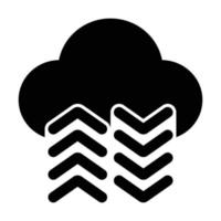 Cloud Database Icon - Online Learning vector