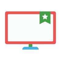 Monitor Screen Icon - Online Learning vector