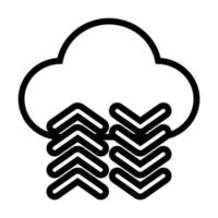 Cloud Database Icon - Online Learning vector