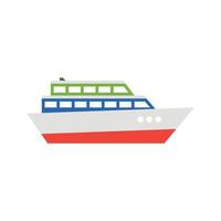 icono de transporte de barcos vector