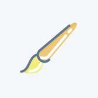 Icon Paint Brush. related to Graphic Design Tools symbol. doodle style. simple design editable. simple illustration. simple vector icons