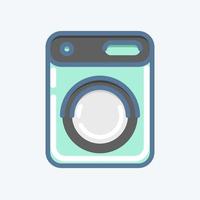 Icon Dryer. related to Laundry symbol. doodle style. simple design editable. simple illustration, good for prints vector