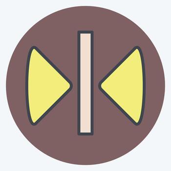 Icon Reflect. related to Graphic Design Tools symbol. color mate style. simple design editable. simple illustration. simple vector icons