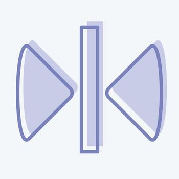 Icon Reflect. related to Graphic Design Tools symbol. two tone style. simple design editable. simple illustration. simple vector icons