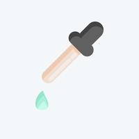 cuentagotas icono. relacionado con el símbolo de herramientas de diseño gráfico. estilo plano diseño simple editable. ilustración sencilla. iconos vectoriales simples vector