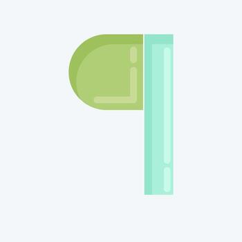 párrafo de icono. relacionado con el símbolo de herramientas de diseño gráfico. estilo plano diseño simple editable. ilustración sencilla. iconos vectoriales simples vector