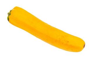 ripe yellow zucchini vegetable isolated on white photo