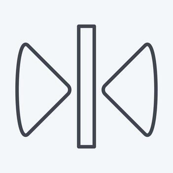 Icon Reflect. related to Graphic Design Tools symbol. line style. simple design editable. simple illustration. simple vector icons