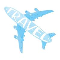 Check this flat sticker of flight vector