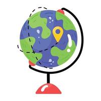 Check this flat sticker of geolocation vector