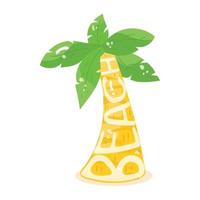 An eye catchy flat sticker of palm tree vector