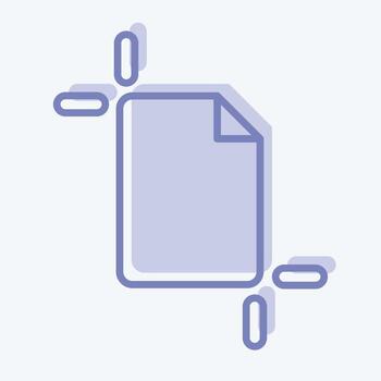 Icon Artboard. related to Graphic Design Tools symbol. two tone style. simple design editable. simple illustration. simple vector icons