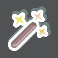 Sticker Magic Wand. related to Graphic Design Tools symbol. simple design editable. simple illustration. simple vector