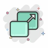 escala de iconos relacionado con el símbolo de herramientas de diseño gráfico. estilo cómico diseño simple editable. ilustración sencilla. iconos vectoriales simples vector