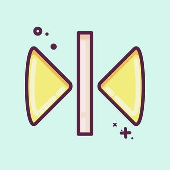 Icon Reflect. related to Graphic Design Tools symbol. MBE style. simple design editable. simple illustration. simple vector icons