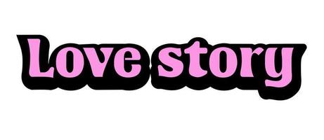 phrase love story vector