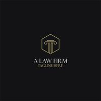 UO monogram initials design for legal, lawyer, attorney and law firm logo vector